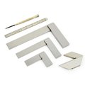 Big Horn 6 Pieces Precision Machinist Ground Engineers Square Set for Hobby Crafts Jewelry Making 19280